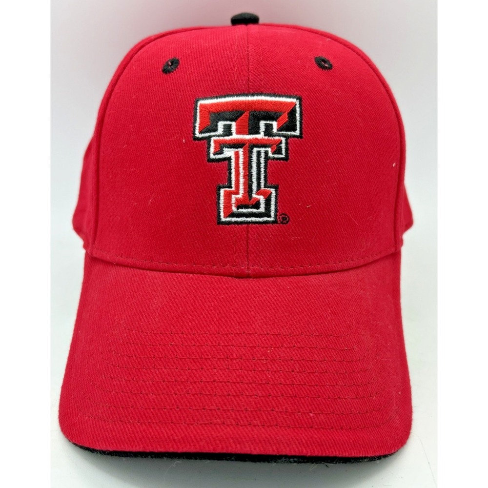 Texas Tech Red Raiders Cap Hat Adult Adjustable Signatures 100% Cotton